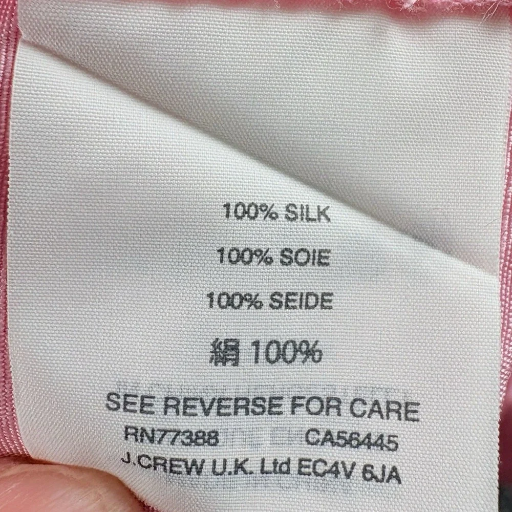 J.Crew Blouse‎ Women's 4T Pink Silk Off Shoulder Peasant Cottagecore Romantic